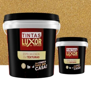 Kit Microsseixo Médio Amarelo Horus Textura Luxor - Interno - Rende 5m²