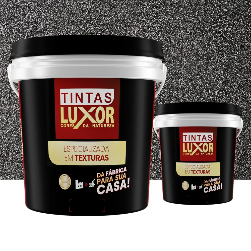 Kit Microsseixo Médio Preto Anoitecer Intenso Textura Luxor - Interno - Rende 5m²