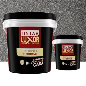 Kit Microsseixo Médio Preto Anoitecer Pleno Textura Luxor - Interno - Rende 5m²