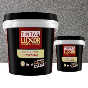 Kit Microsseixo Médio Preto Anoitecer Suave Textura Luxor - Interno - Rende 5m²