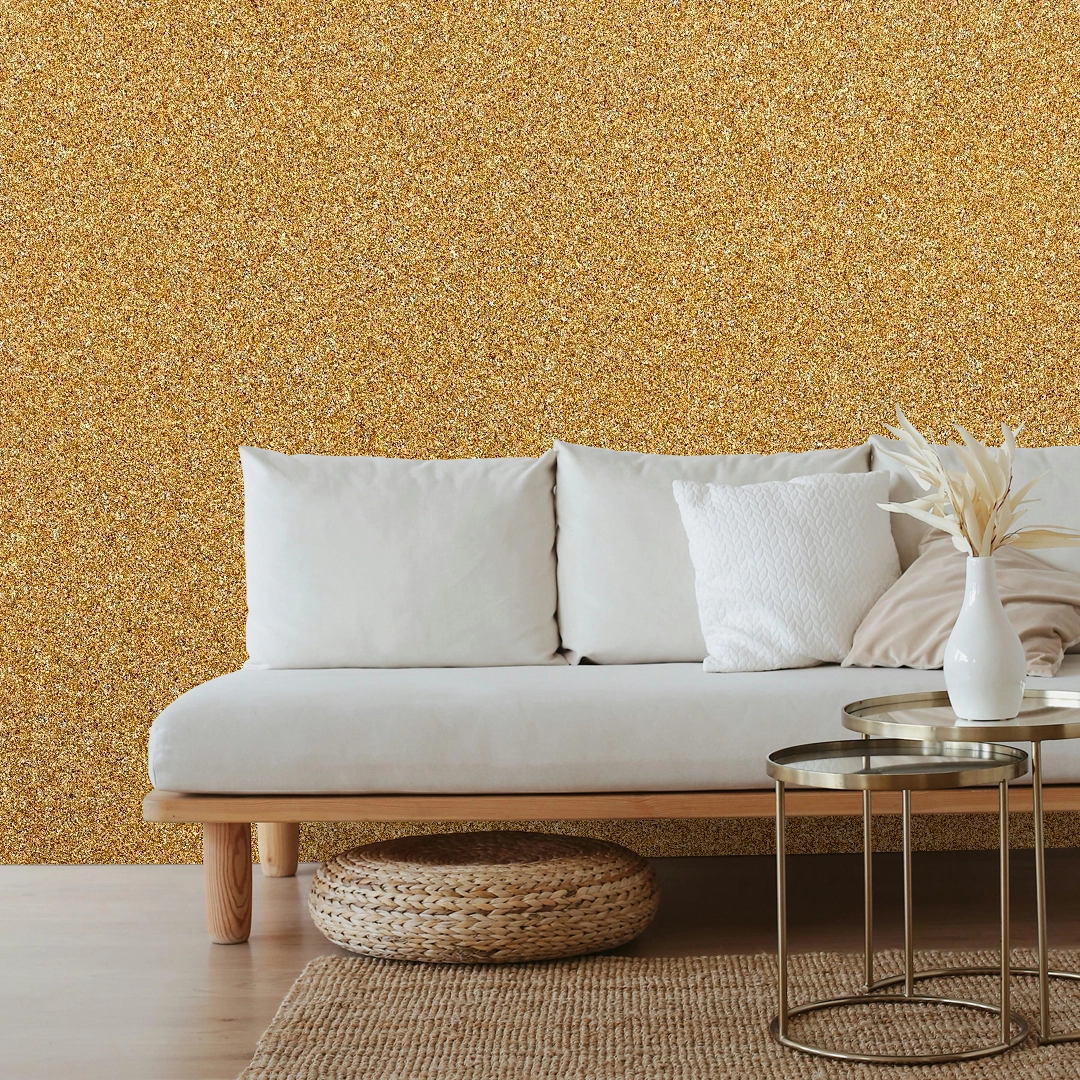 Kit Microsseixo Médio Amarelo Horus Textura Luxor - Interno - Rende 5m²