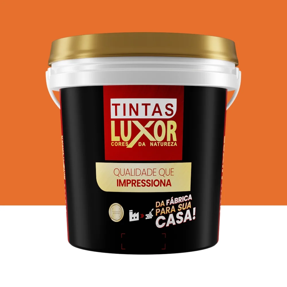 Tinta Premium Acetinado Laranja Escuro – Luxor