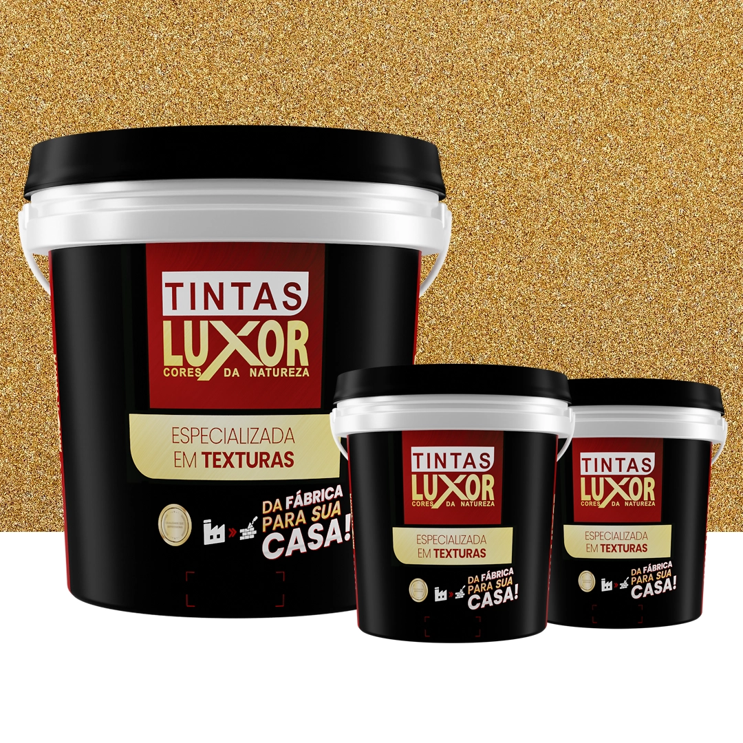 Kit Microsseixo Médio Externo Textura Luxor Amarelo Horus Intenso até 5m²