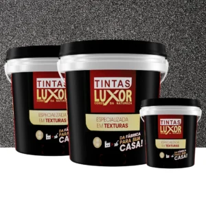 Kit Microsseixo Médio Interno Textura Luxor Preto Anoitecer Intenso - Rende 10m²