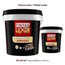 Kit até 5m² para ambiente interno Textura Luxor + Primer Luxor