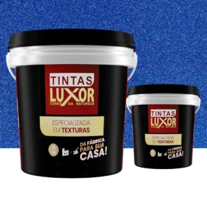 Kit Microsseixo Médio Azul Índigo Intenso Textura Luxor - Interno - Rende 5m²