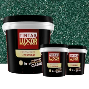 Kit Microsseixo Médio Verde Jade Suave Textura Luxor - Externo - Rende 5m²