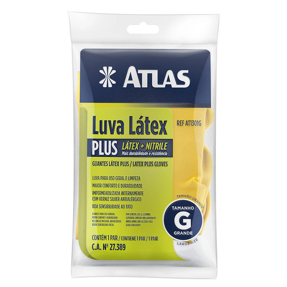 Luva Latex Plus Grande Am - ATLAS